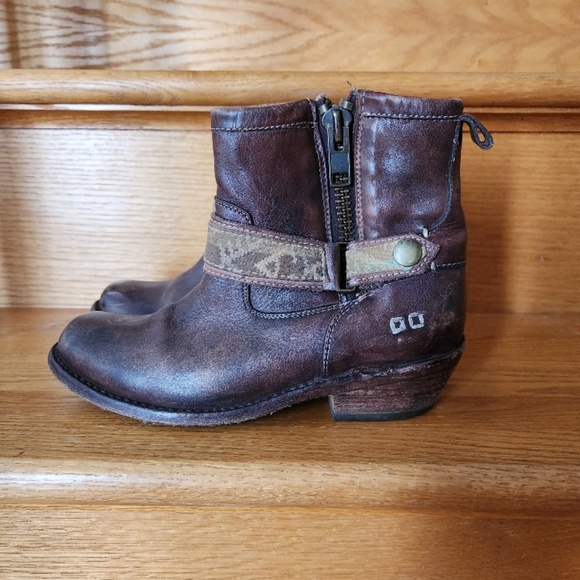 Womens Bed Stu Cobbler Harness Distressed Boots Size 7 - Picture 1 of 6